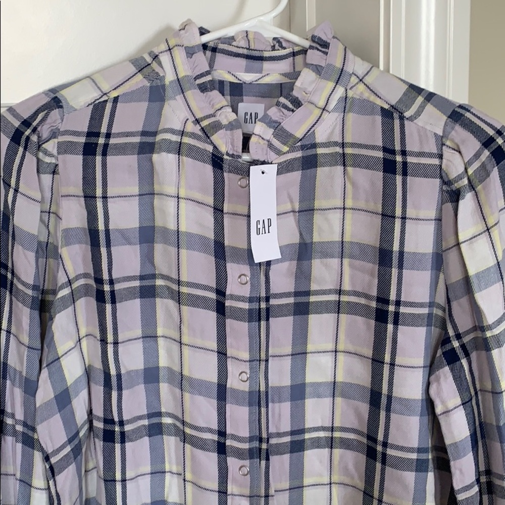 GAP Plaid Button Up